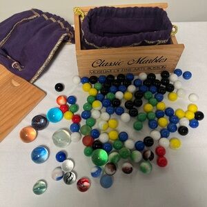 Colorful Glass Marbles Set